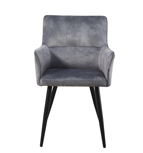 Gray Dining Chair with Armrest