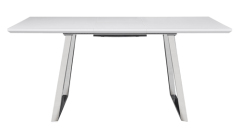 White High Glossy Extendable Table
