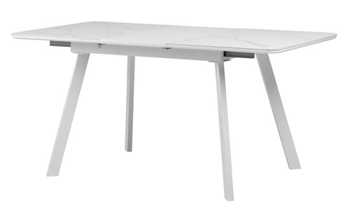 White Marble Extendable Dining Table
