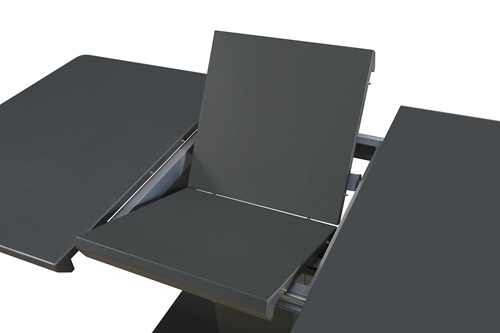 Modern Black Extendable Dining Table