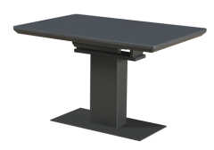 Modern Black Extendable Dining Table