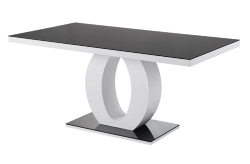 Glass and mdf Dining Table
