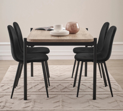 Wood Dining Table and 4 Chairs