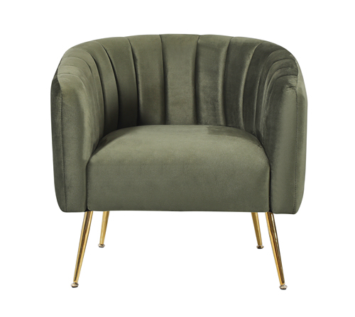 Green Velvet Accent Chair