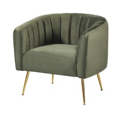 Green Velvet Accent Chair