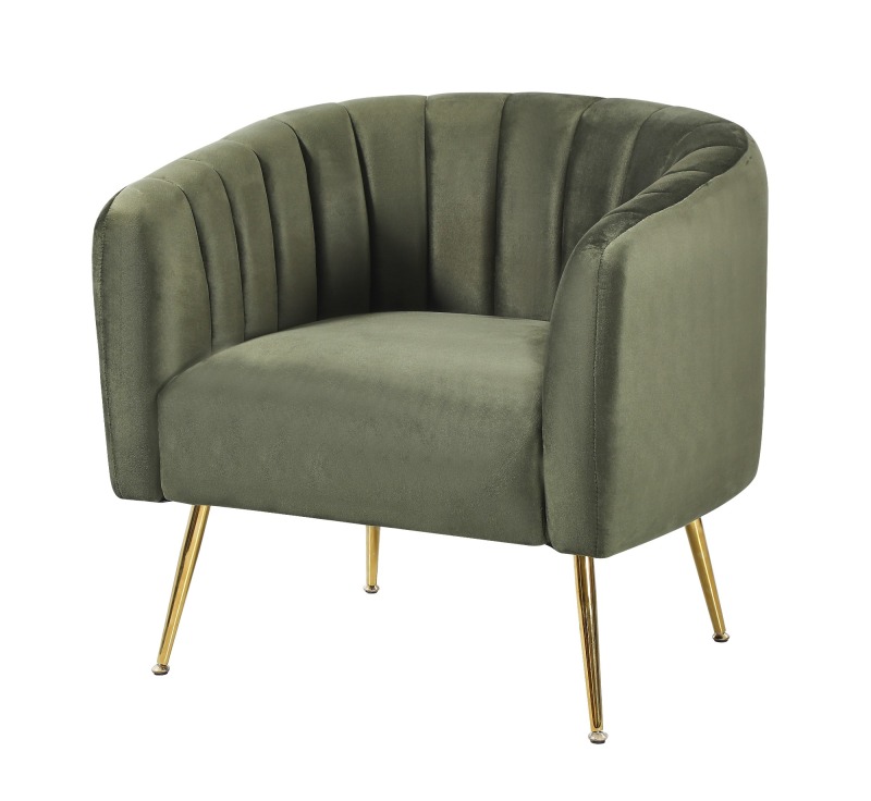 Green Velvet Accent Chair