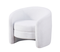 white Shearling Accent Chair
