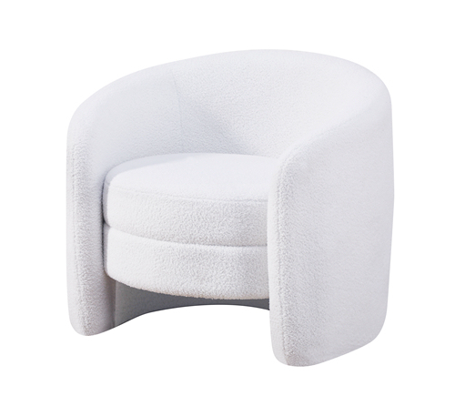 white Shearling Accent Chair