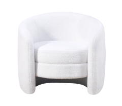white Shearling Accent Chair