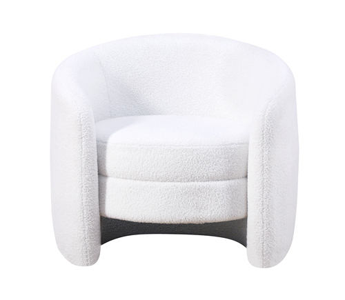 white Shearling Accent Chair