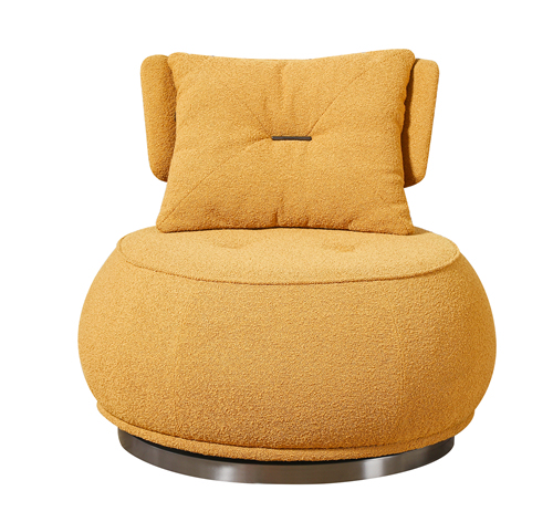 Mustard Round Lounge Chair