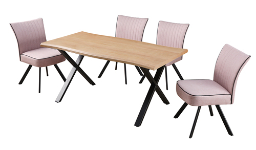 Durable Dining Set Six Chairs