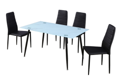 Glass Dining Table Set for 4