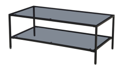Grey Glass Rectangle Coffee Table