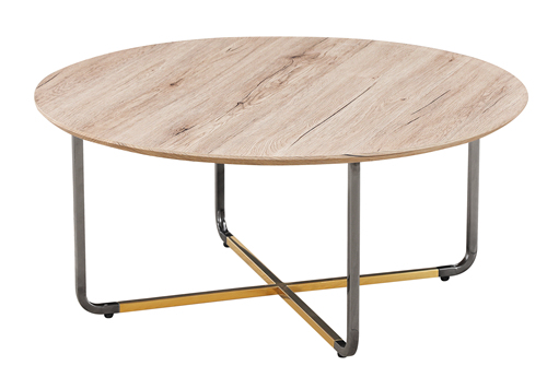 Stainless Base Round Coffee Table