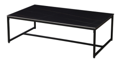 Black Marble Metal Coffee Table