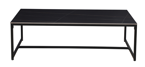 Black Marble Metal Coffee Table
