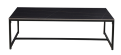 Black Marble Metal Coffee Table