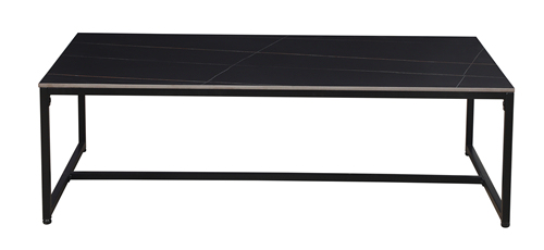 Black Marble Metal Coffee Table