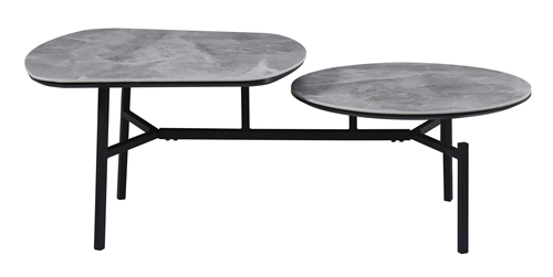 Gray Marble Functional Coffee Table