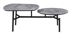Gray Marble Functional Coffee Table