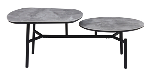 Gray Marble Functional Coffee Table