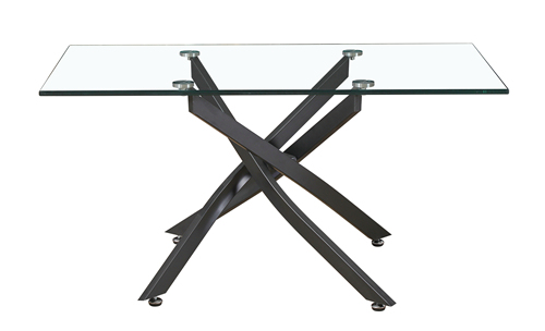 Glass and Metal Coffee Table
