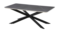 Gray Faux Marble Coffee Table