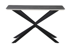 Grey Faux Marble Console Table