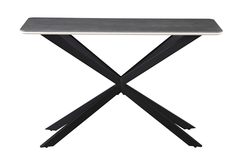 Grey Faux Marble Console Table