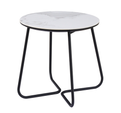Small Round Marble Side Table