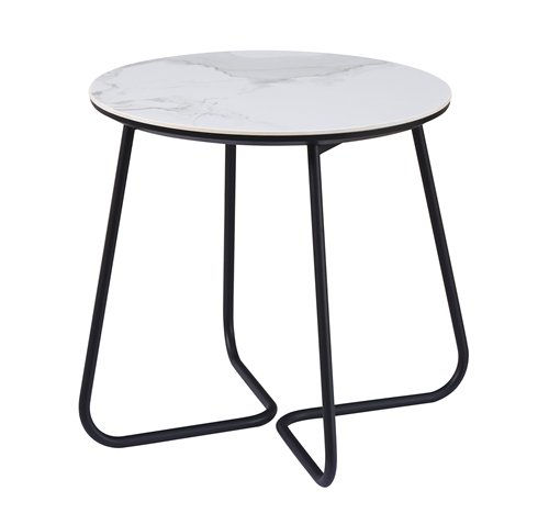 Small Round Marble Side Table
