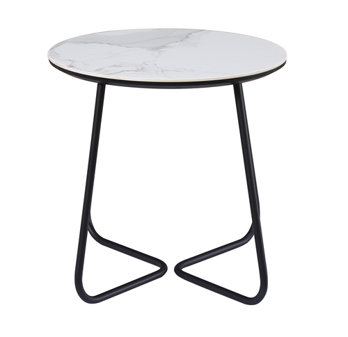 Small Round Marble Side Table