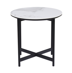 Small White Marble End Table