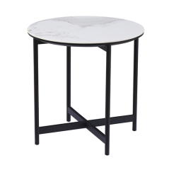 Small White Marble End Table