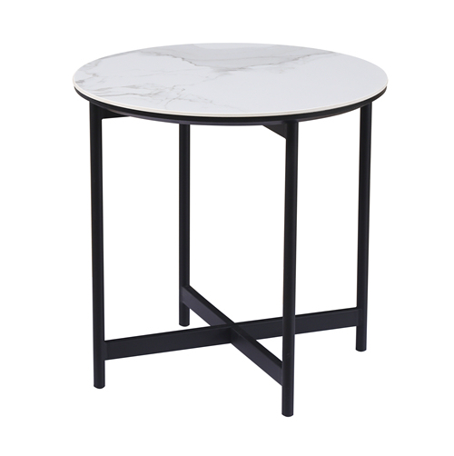 Small White Marble End Table