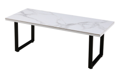Rectangle Faux Marble Coffee Table
