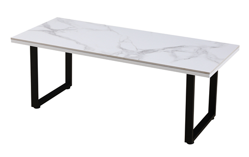 Rectangle Faux Marble Coffee Table