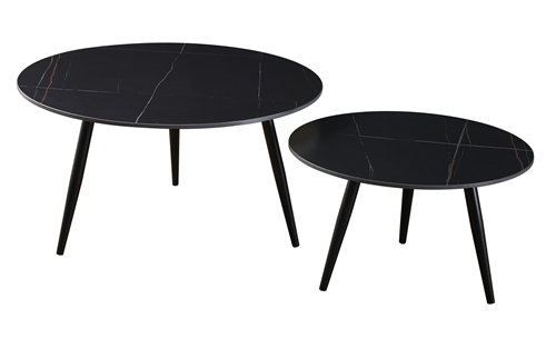 Marble Round Coffee Table 2 Piece