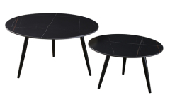 Marble Round Coffee Table 2 Piece