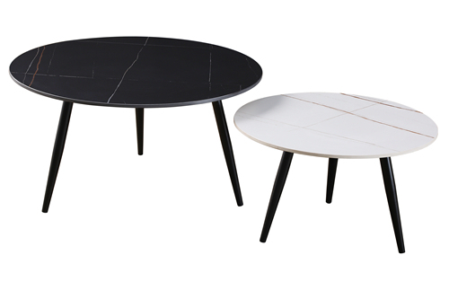 Marble Round Coffee Table 2 Piece