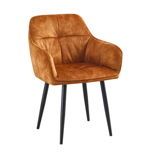 Yellow Comfort Dining Chair with Arm