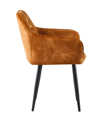 Yellow Comfort Dining Chair with Arm