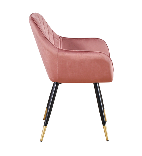 Curved Back Dining Chair with Arm