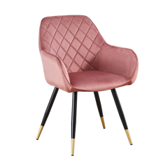 Curved Back Dining Chair with Arm