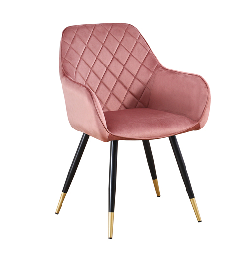 Curved Back Dining Chair with Arm