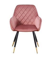 Curved Back Dining Chair with Arm
