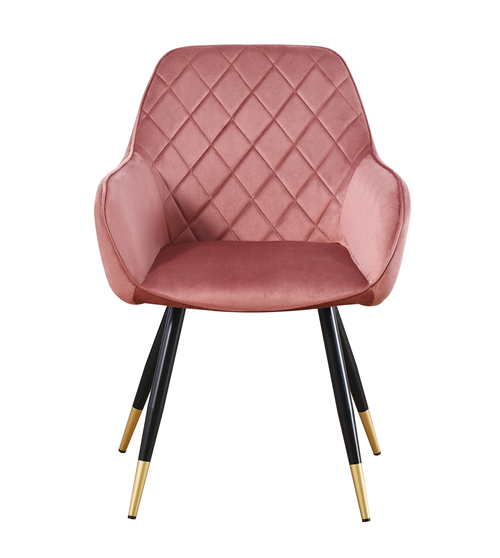 Curved Back Dining Chair with Arm