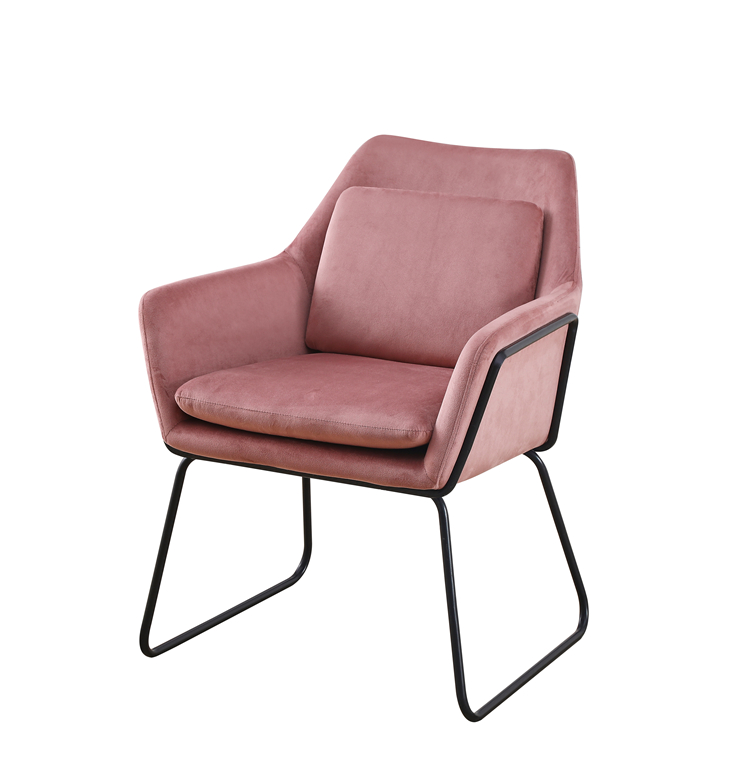 Pink Upholstered Living Room Chairs