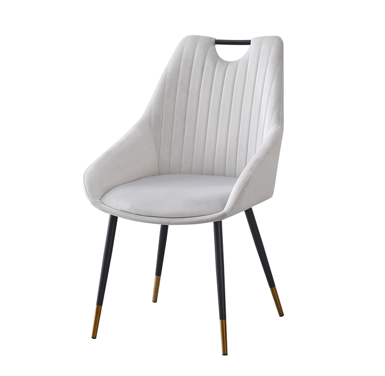 Handle Back Metal Frame Dining Chair